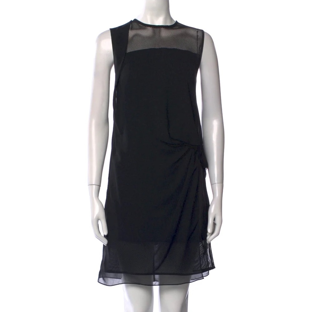 Sandro Crew Neck Shift Knee-Length Dress